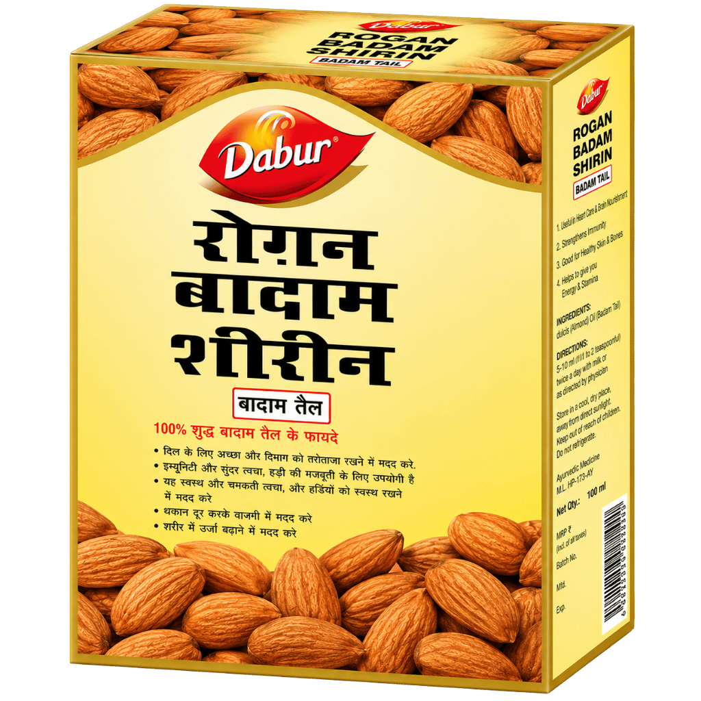 Dabur Roghni Badam Hair Oil 100 ml buy online USA - 1